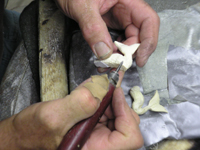John Ward carving ivory