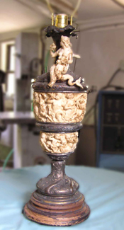 Ivory Lamp Original Condition